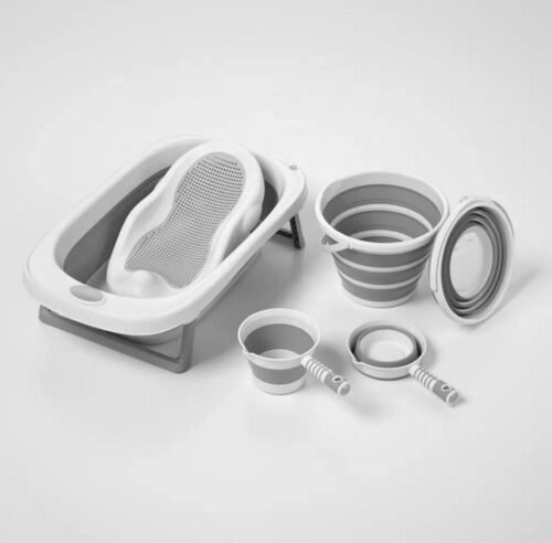 Foldable Baby Bath Tub Set with Accessories