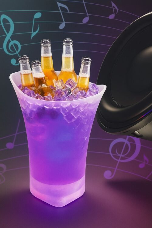 LED Ice Bucket with Bluetooth Speaker