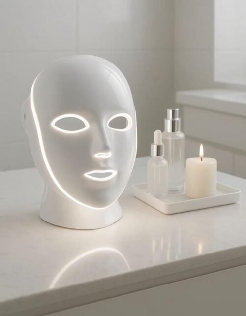 LED Light Therapy Facial Mask – Purple Glow Mode