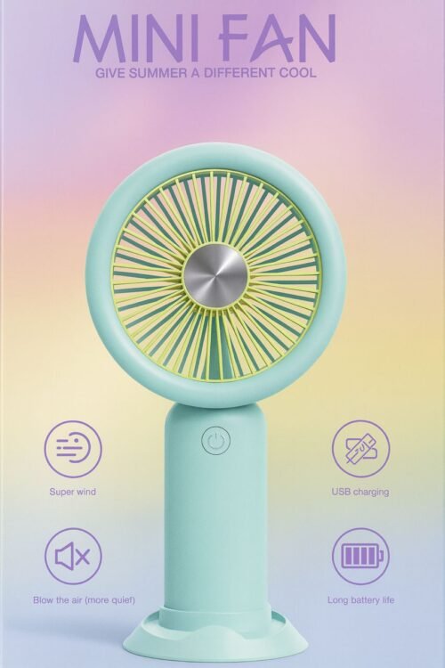 Mini Portable Fan – USB Rechargeable