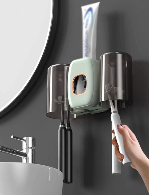 Multifunctional Toothbrush Holder – Wall-Mounted Organizer