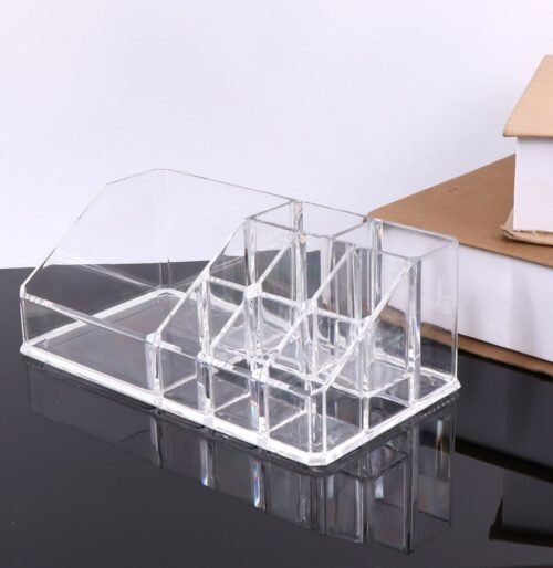 Acrylic Cosmetics Organizer – Multi-Compartment Storage