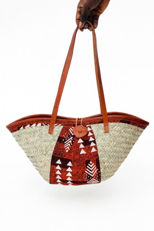 Handwoven African Straw Tote