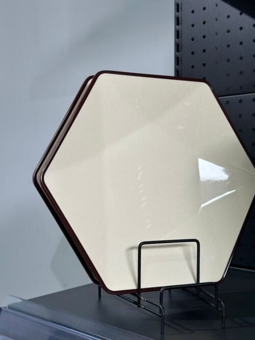 Elegant HexaEdge Dinner Plates