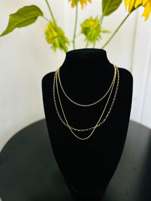 Golden Layered Elegance Necklace