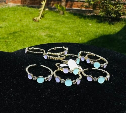 Pastel Gem Dainty Rings