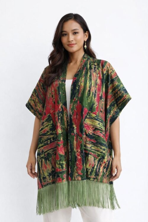 Forest Bloom Kitenge Kimono